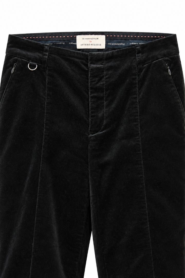 Anthropologie slim trousers velvet