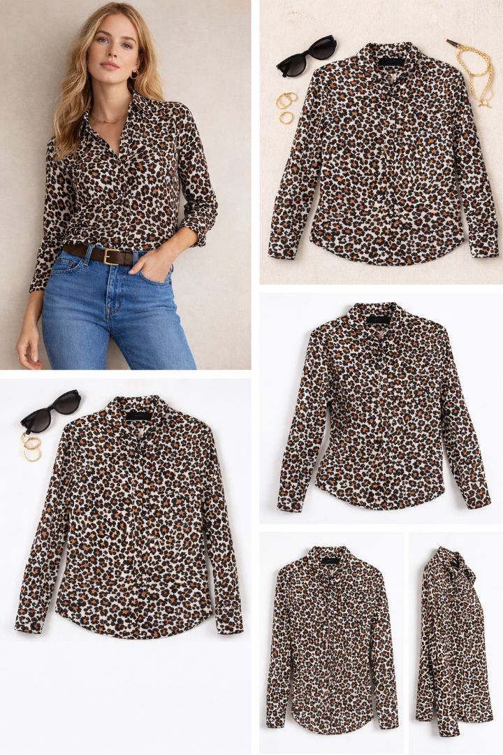 Leopard J Crew leopard shirt