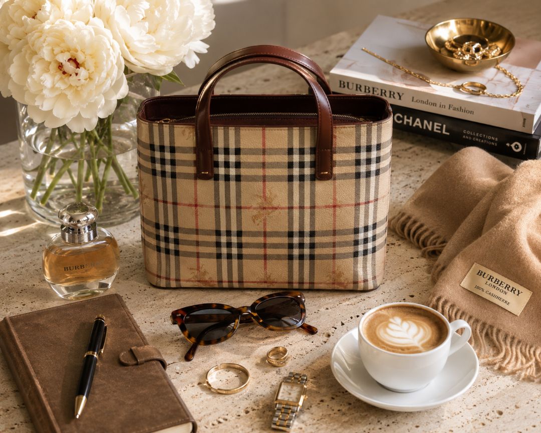 nova check Burberry nova check zip tote bag