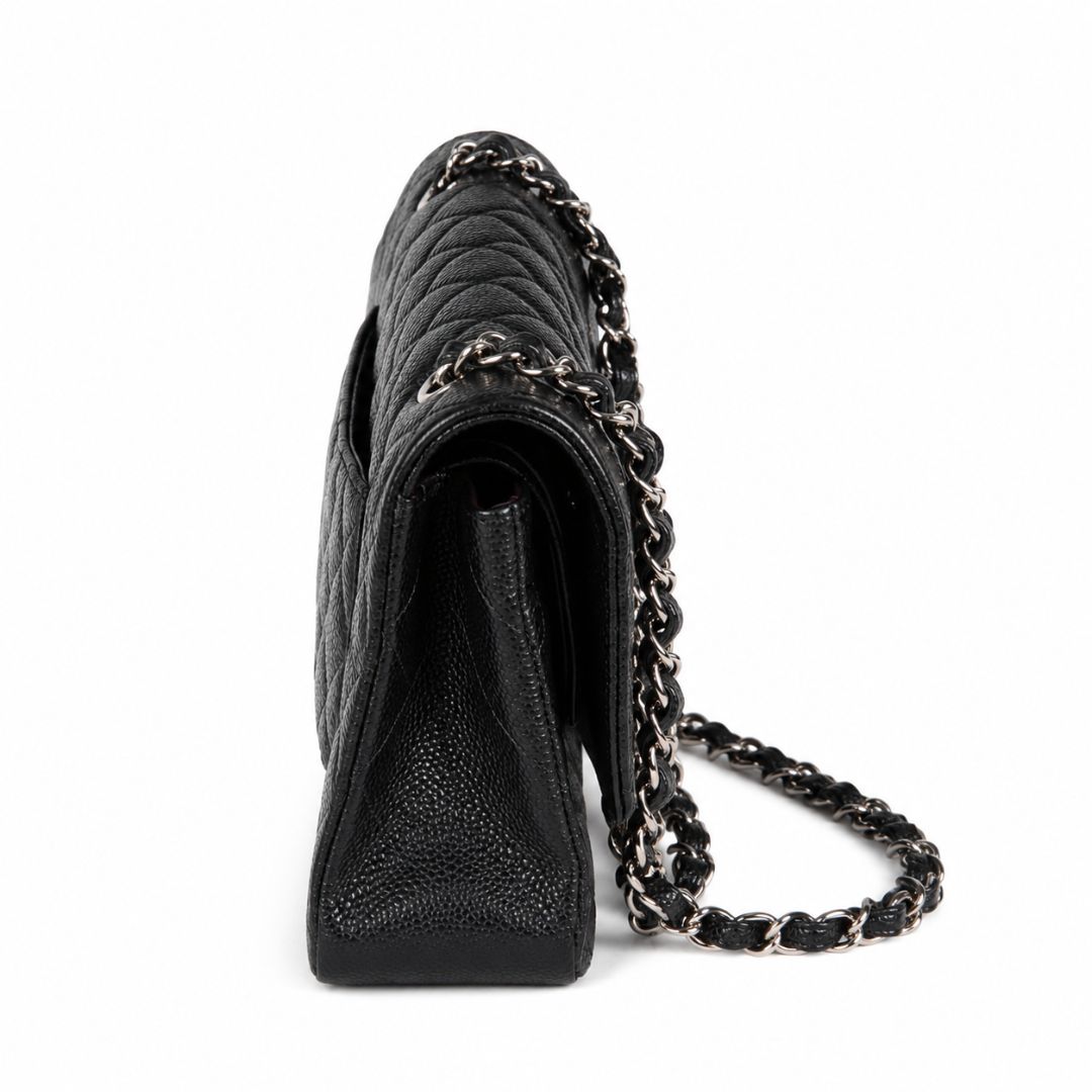 Chanel double flap caviar