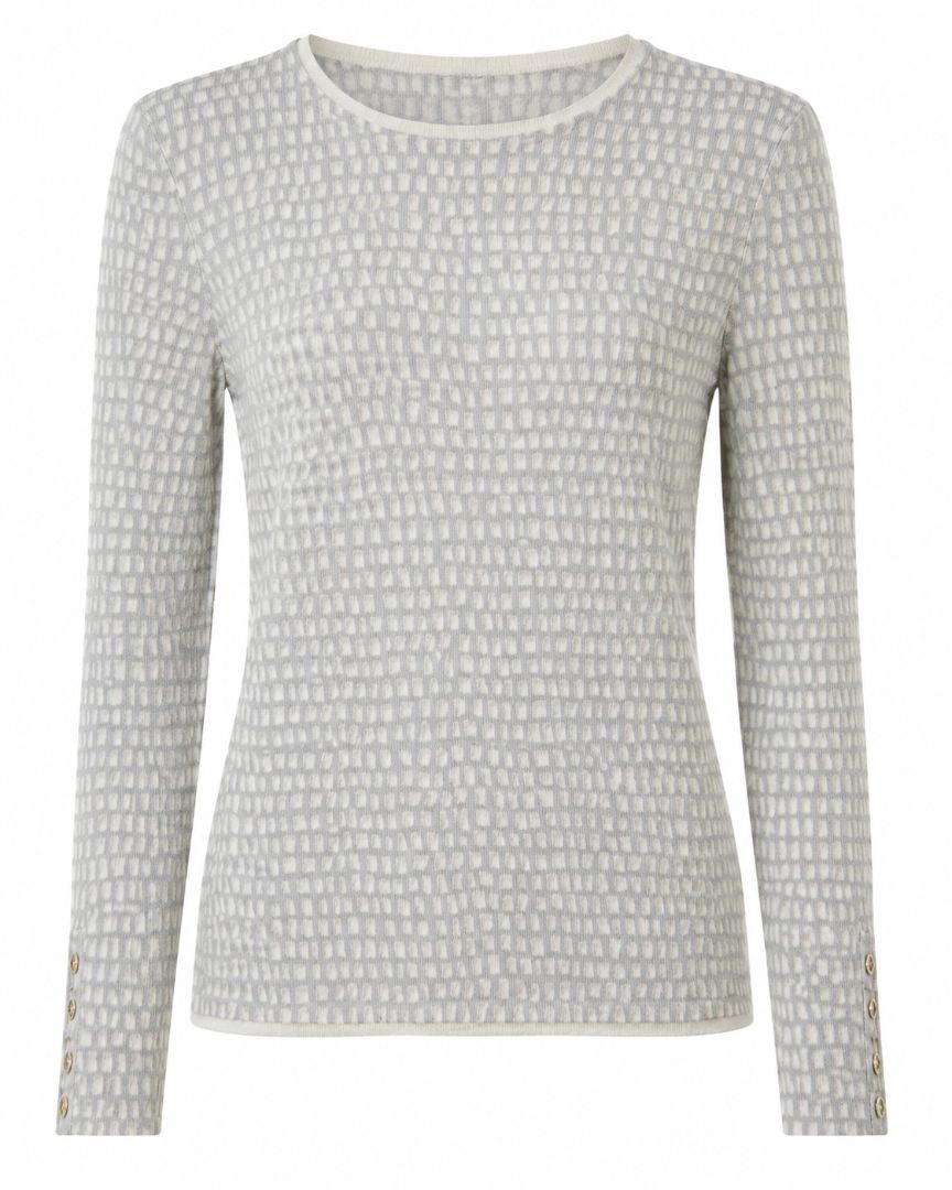 gray J McLaughlin crew neck top