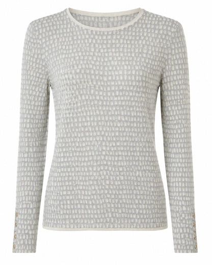 gray J McLaughlin crew neck top