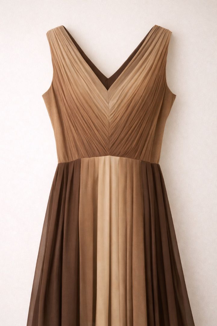 ombre brown Talbots ombre dress