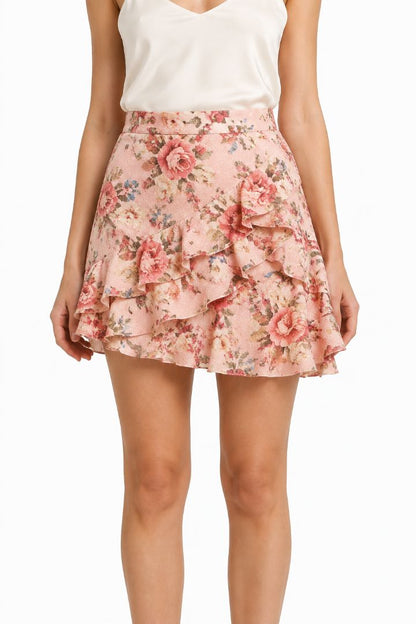 Hermant & Nandita ruffled textured skirt