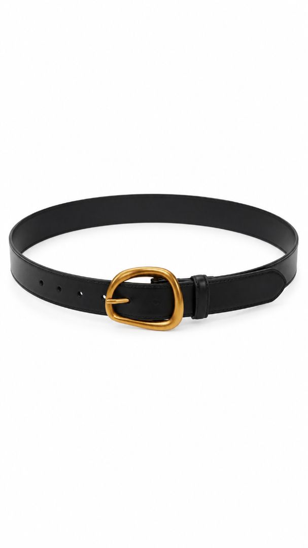 MW belt with gold buckle, S, M, L, & XL