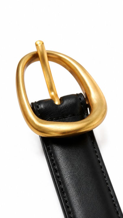MW belt with gold buckle, S, M, L, & XL