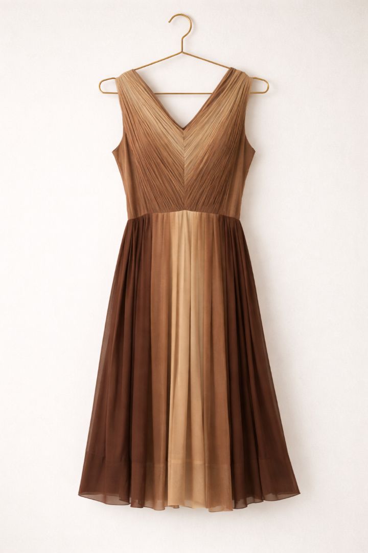 ombre brown Talbots ombre dress