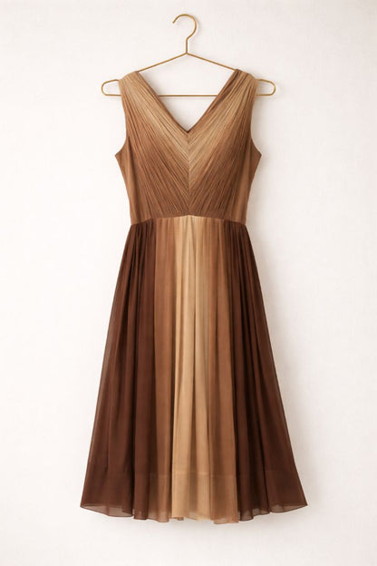 ombre brown Talbots ombre dress