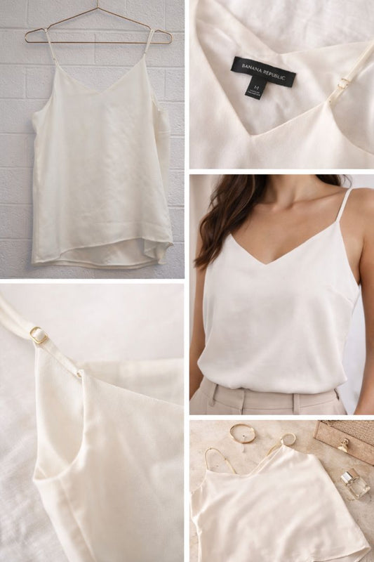 ivory Banana Republic camisole, M