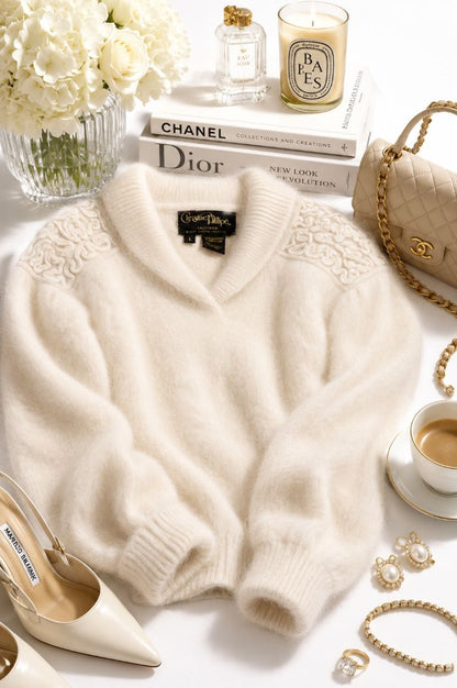 Christine Philippe California angora cashmere sweater