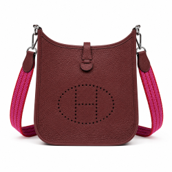 Burgundy Hermes TPM Evelyn new in box