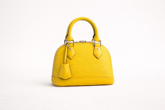 yellow Louis Vuitton Alma BB