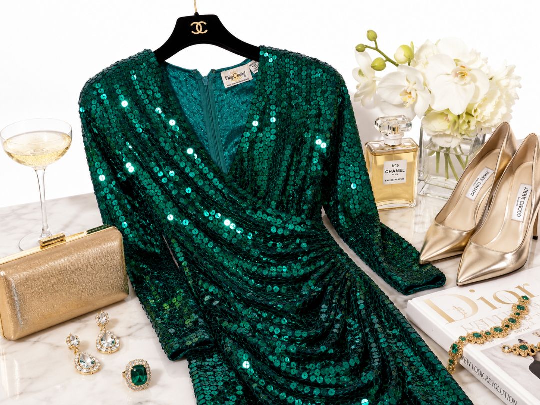 Oleg Cassini party dress vintage