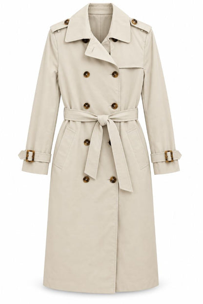 Attentif Paris Classic double breasted trench coat