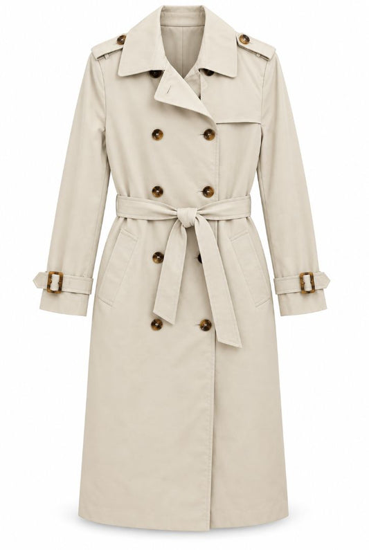 Attentif Paris Classic double breasted trench coat