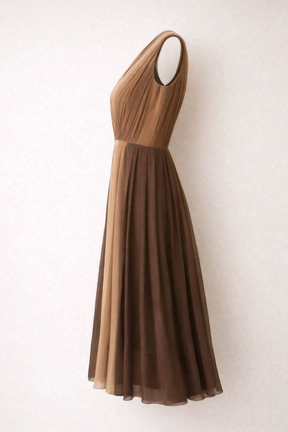 ombre brown Talbots ombre dress