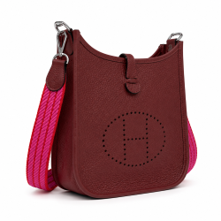 Burgundy Hermes TPM Evelyn new in box