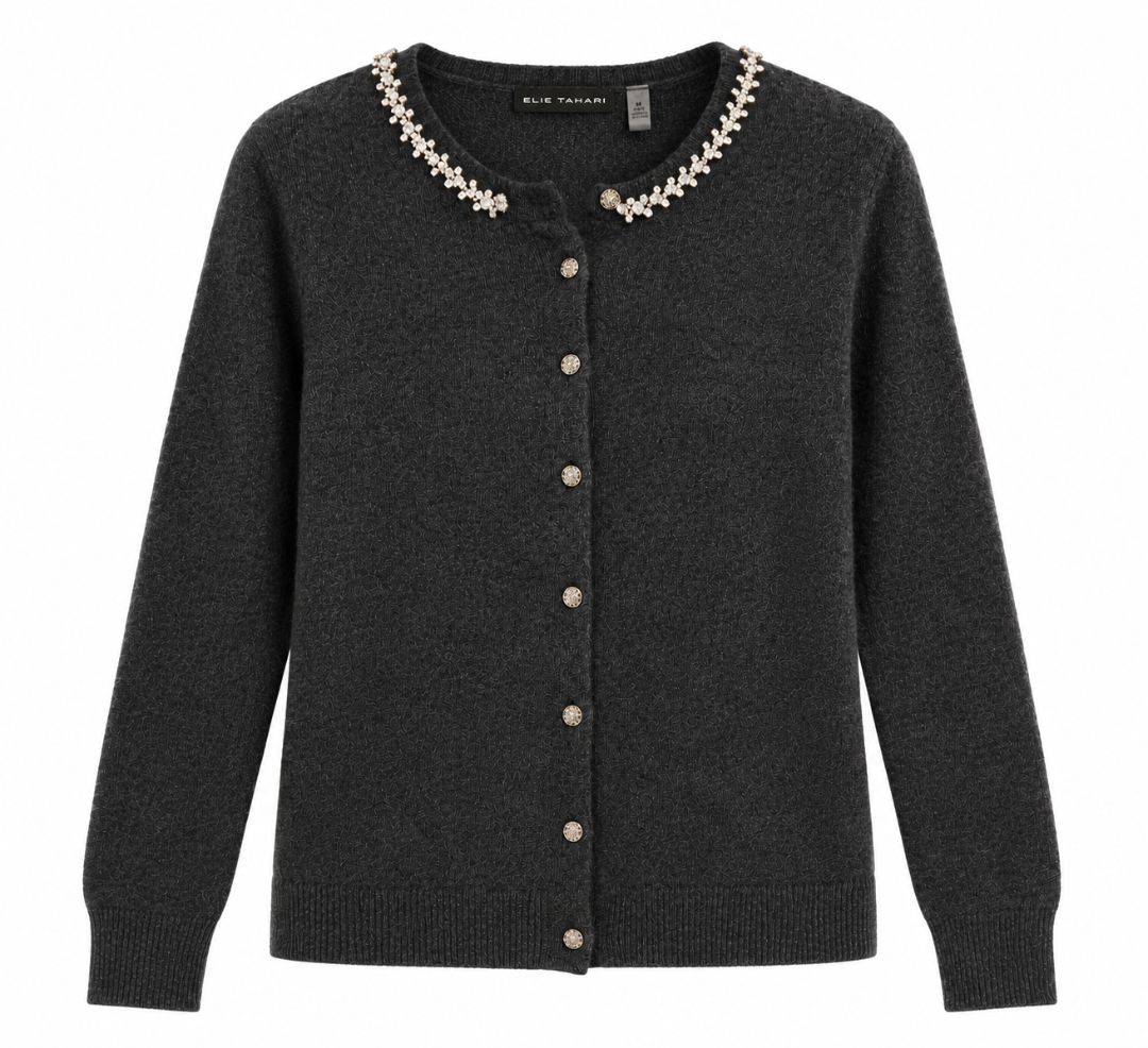 Elie Tahari beaded sweater