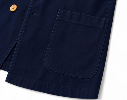 Deep Navy Blue New York Industrie Double Breasted Blazer, IT 50