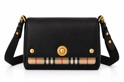 Burberry check trim messenger bag