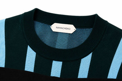 Aqua Blue/Green Namacheko knit sweater, L