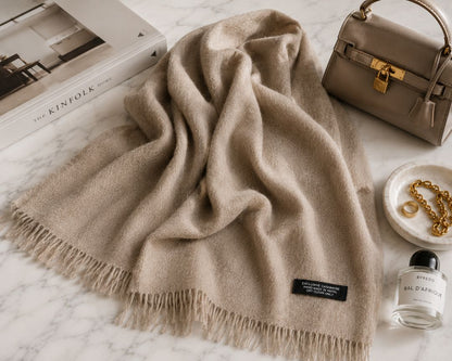 oat, gray, navy, light gray, slate , camel Nepal cashmere scarf