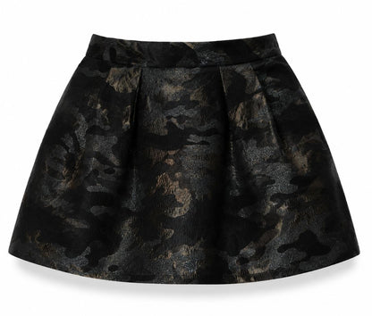 Pink Tartan metallic mini skirt