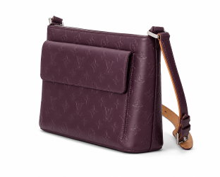 Burgundy Louis Vuitton Mat embossed amarante