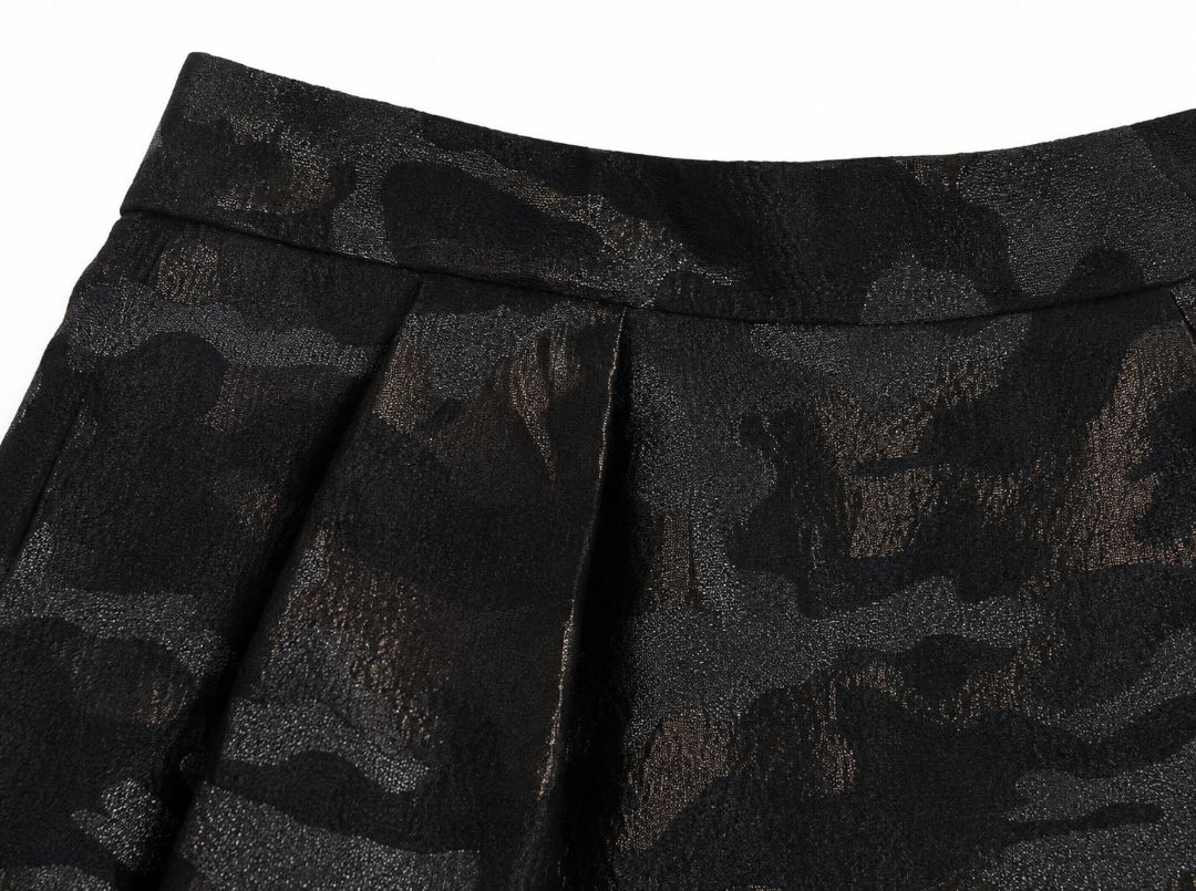 Pink Tartan metallic mini skirt