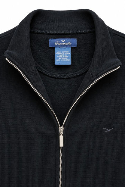 Faconable cotton full zip up