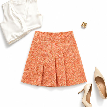 Maje tweed mini skirt