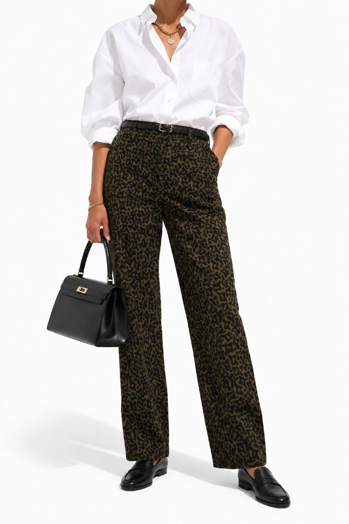 leopard MARNI animal print pants
