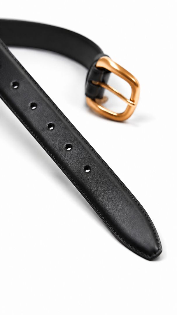 MW belt with gold buckle, S, M, L, & XL