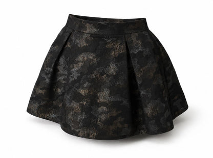 Pink Tartan metallic mini skirt