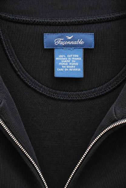 Faconable cotton full zip up