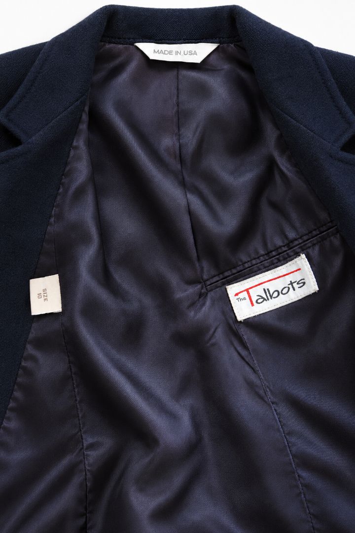 Talbots vintage navy blazer
