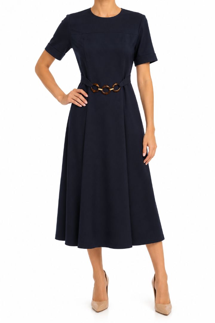 Thashamma belted dress