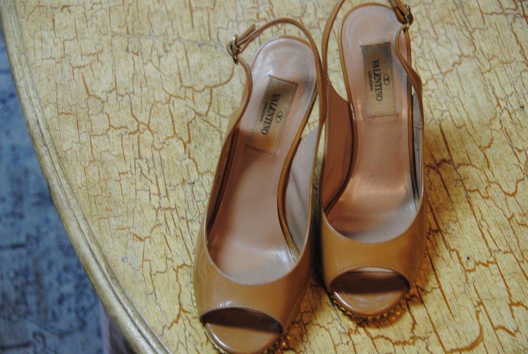 Valentino slingback peeptoe