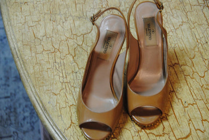 Valentino slingback peeptoe