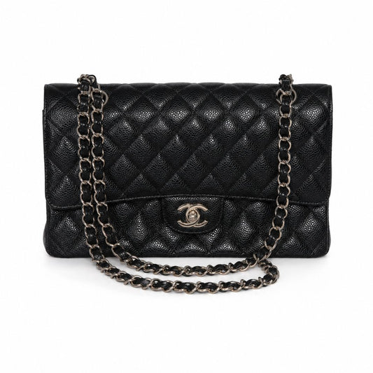 Chanel double flap caviar