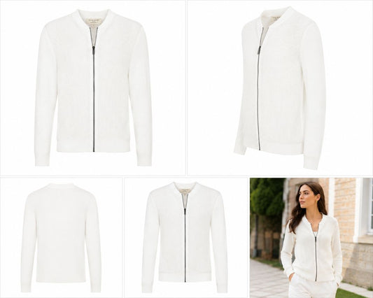 Ivory Soft White La Vila Milano Designer tops, Large