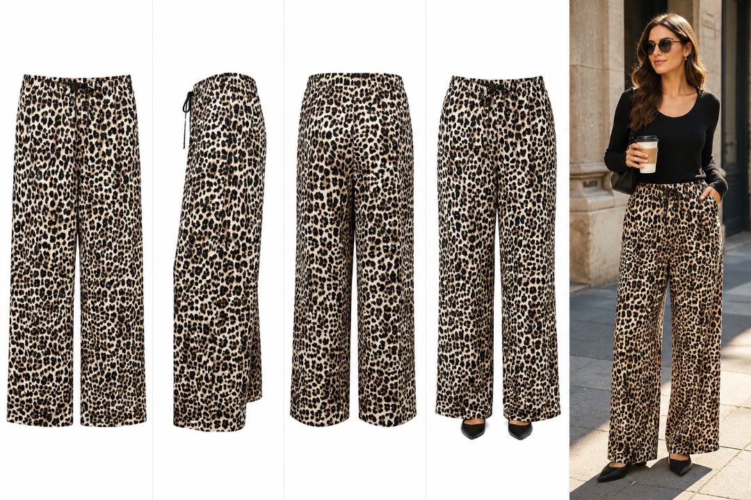 Sincerely Jules Tan Leopard Jogger Pants