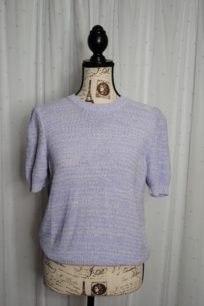 purple Ann Taylor Puff Sleeve Sweater Tee NWT, MP