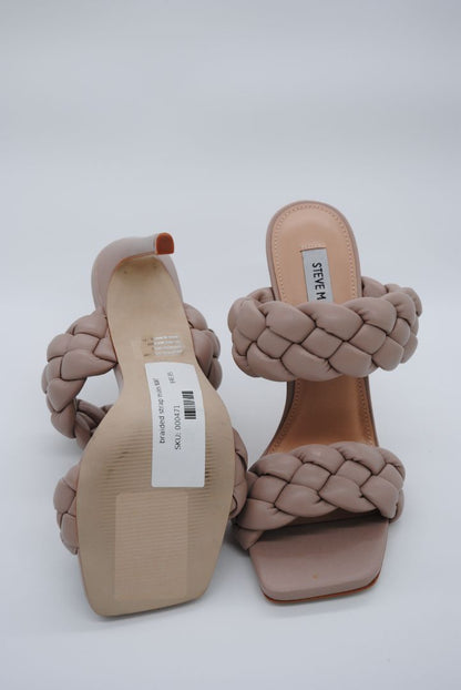 Nude Steve Madden braided strap mules NWT, 7.5 US