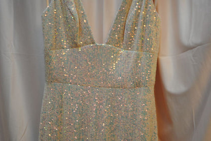 ivory Mac Duggal A-line Gown, 12