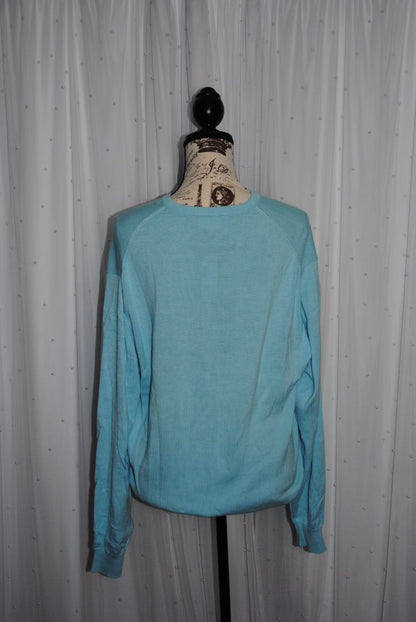 Blue Lacoste Lacoste wool pullover v neck, Size 5