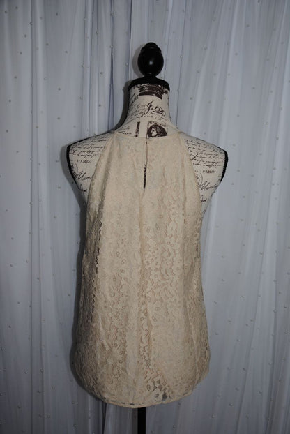 mushroom Joie Lace tank lined NWT, M