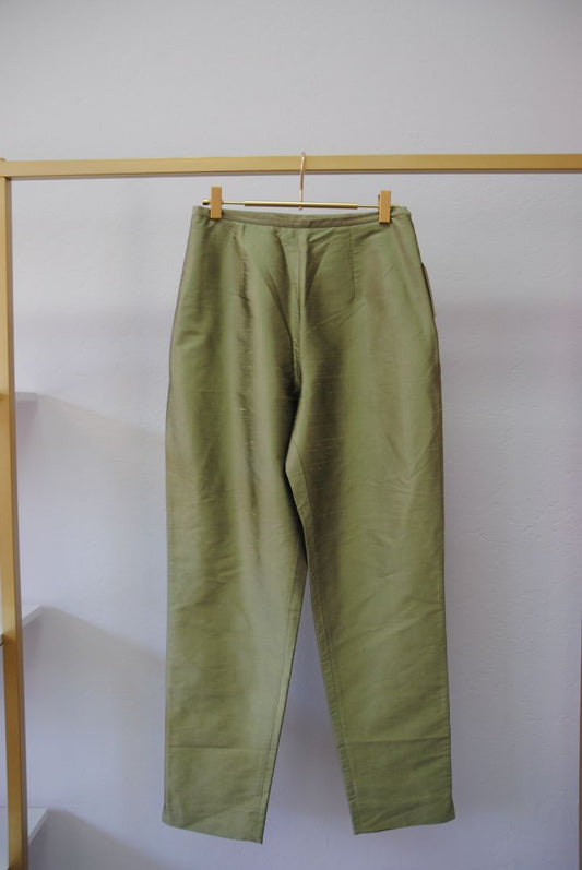 green Saks Fifth Avenue Saks Fifth Avenue silk green pants, 6