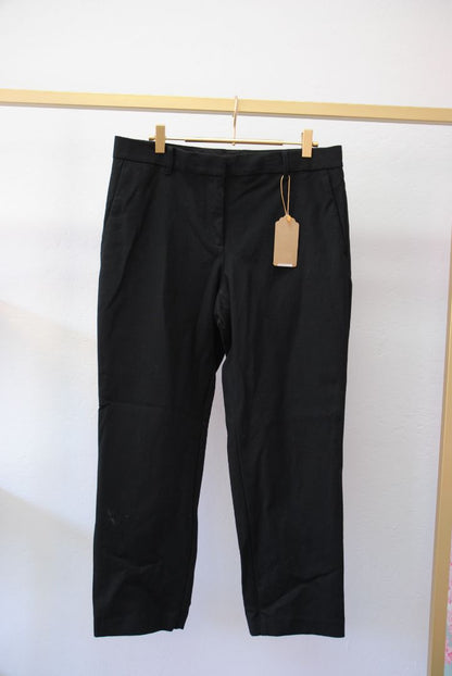 black Ann Taylor The Ankle Pant in Seasonless Stretch - Curvy Fit, 8