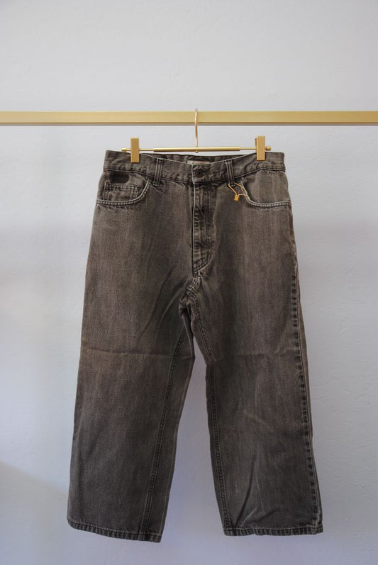 gray Burberry BURBERRY London wide leg jeans, 10